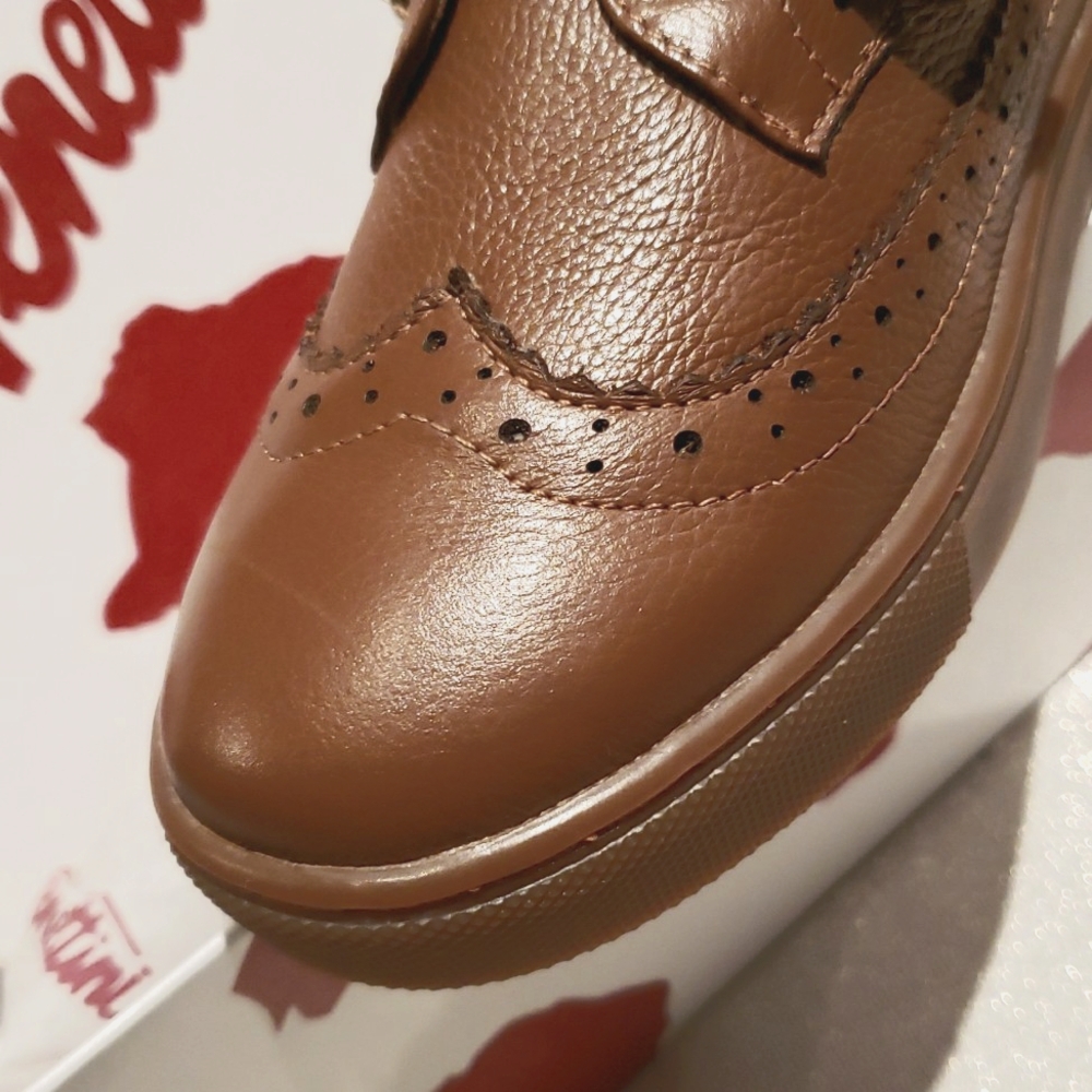 Venettini NEW Dakota Kids Leather Hook-N-Loop Sneaker Dress Shoe SlipOn Handmade - Picture 9 of 13